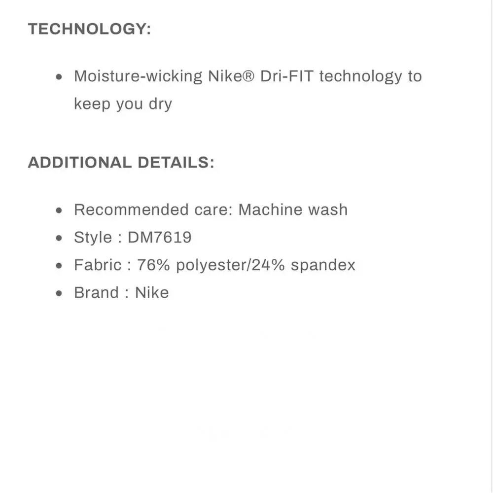 NIKE LUXE Women’s Large Mid Rise Leggings